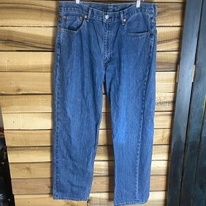 Levi’s 550 straight cotton Blue Denim Jeans size 36x32 (tag says 38x32) ted tab